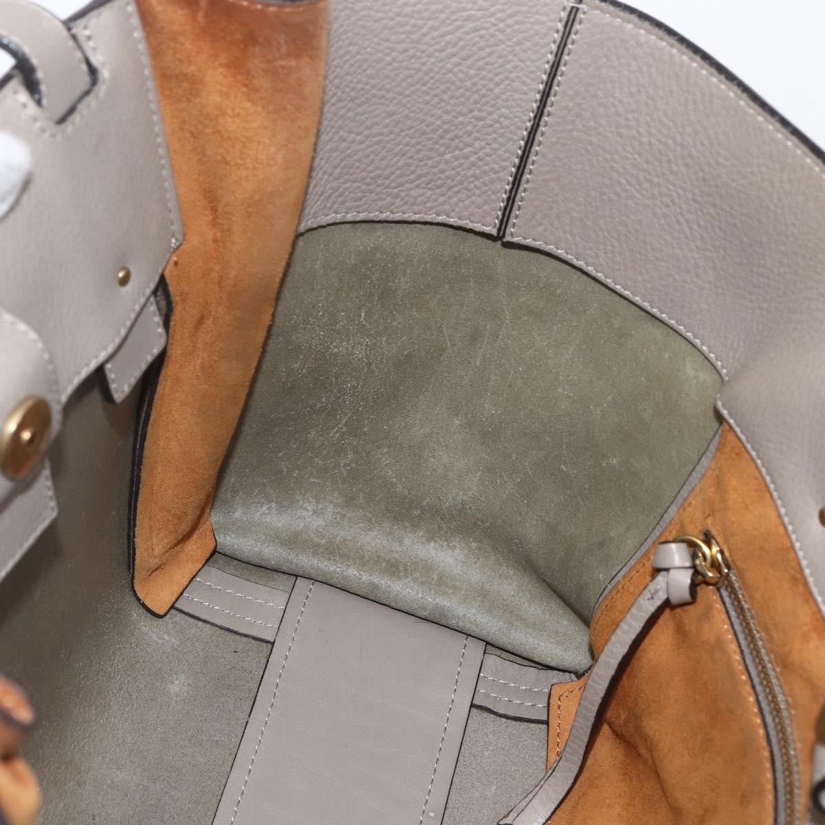 Chloe Milo Shopping Tote Leather, BEIGE, LEATHER, Tote bag