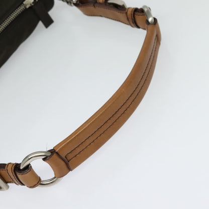 Prada Vintage Flap Shoulder Bag Nylon, KHAKI, NYLON, Shoulder bag