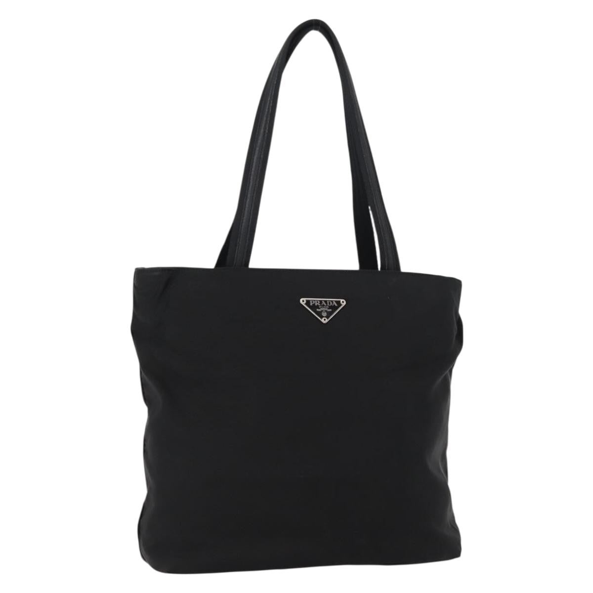 Prada Vintage Tote Nylon, BLACK, NYLON, Tote bag