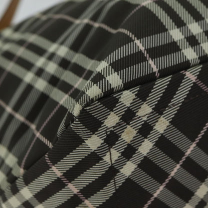 Burberry Nova Check Blue Label Nylon, Brown, Nylon, Tote Bag