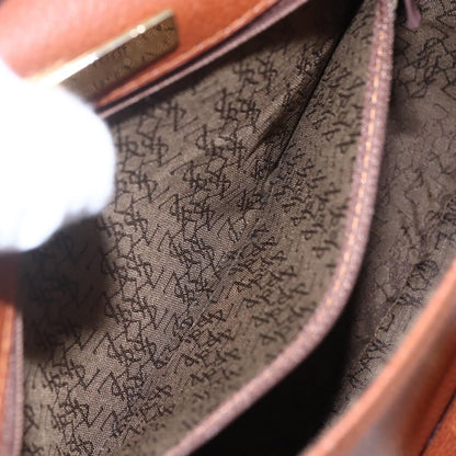 Saint Laurent Vintage Shoulder Bag Leather, BROWN, LEATHER, Shoulder bag