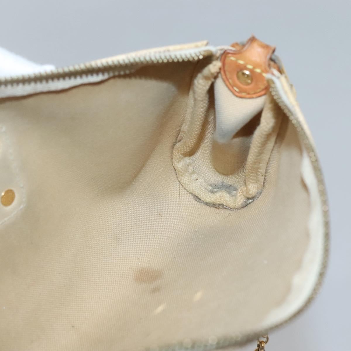 Louis Vuitton Eva Handbag Damier, WHITE, CANVAS, Shoulder bag