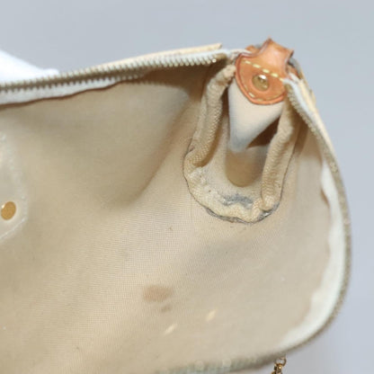 Louis Vuitton Eva Handbag Damier, WHITE, CANVAS, Shoulder bag