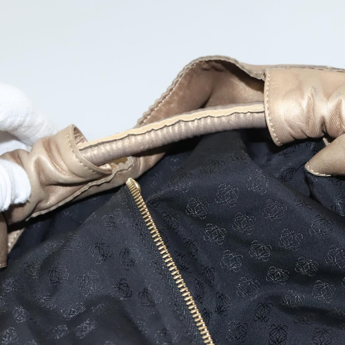 Loewe Anagram Logo Nappa Aire Hand Bag Leather, GOLD, LEATHER, Handbag