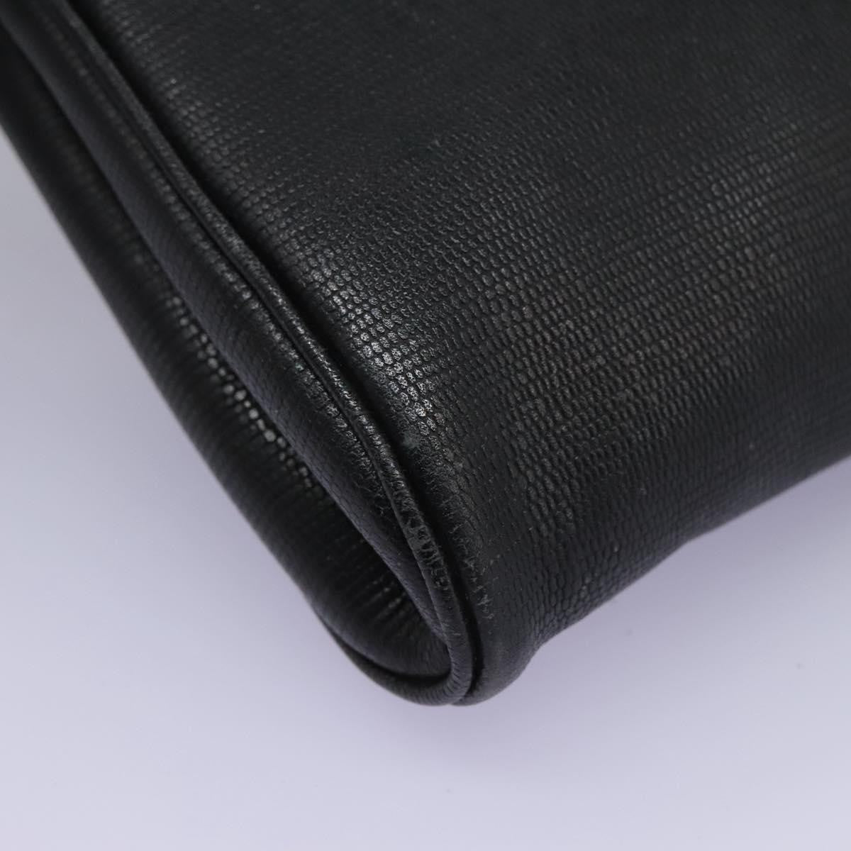 Celine Vintage Circle Logo Crossbody Bag Leather, BLACK, LEATHER, Crossbody bag