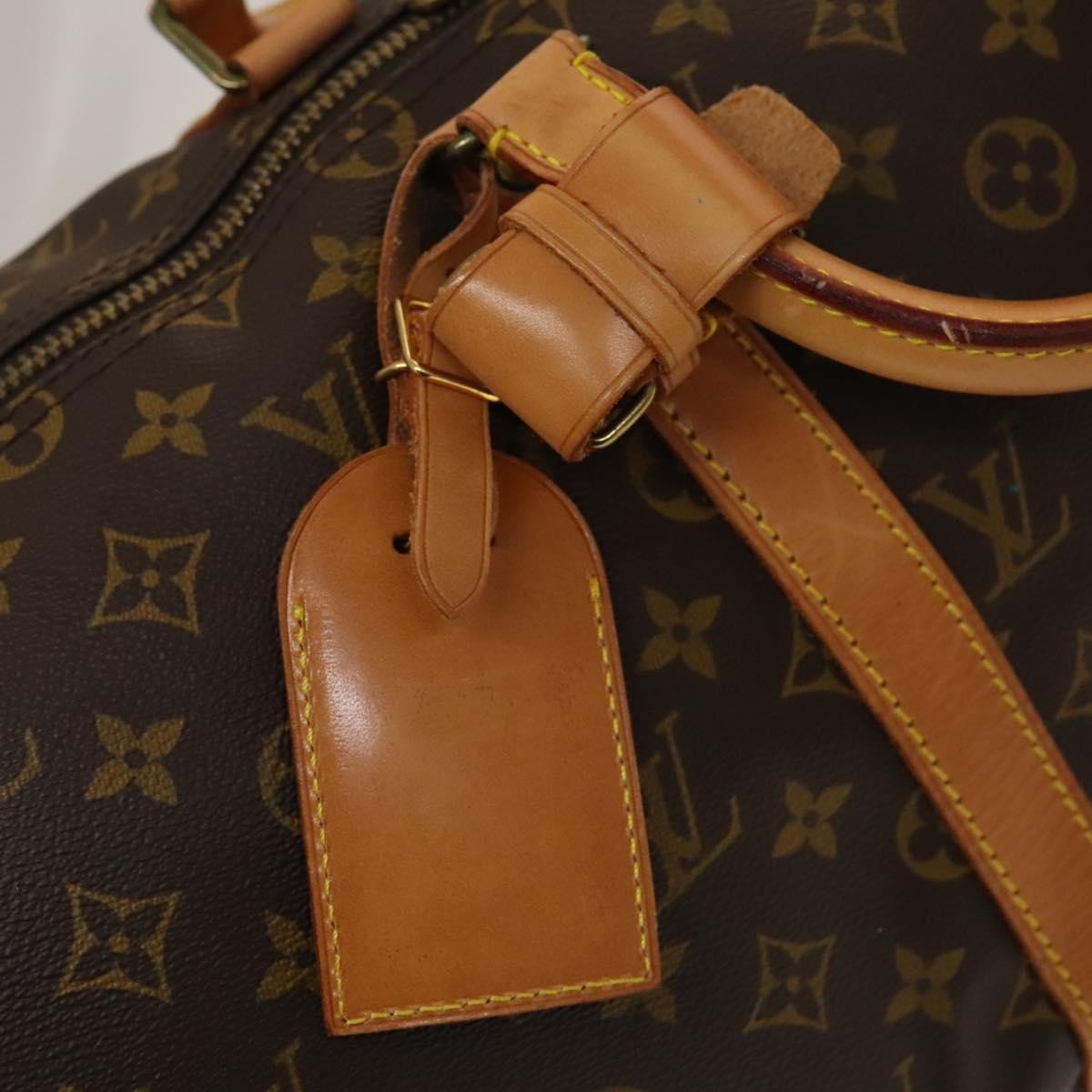 Louis Vuitton Keepall Bag Monogram Canvas, BROWN, CANVAS, Travel bag