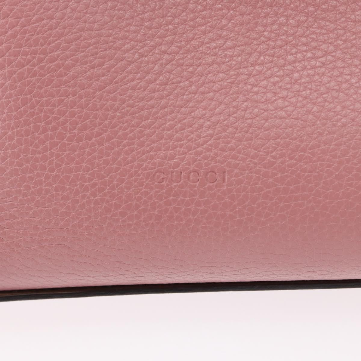 Gucci Bamboo Daily Top Handle Bag Leather, PINK, LEATHER, Handbag