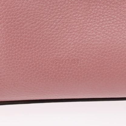 Gucci Bamboo Daily Top Handle Bag Leather, PINK, LEATHER, Handbag