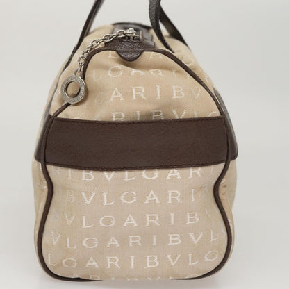 Bvlgari B.Zero1 Logomania Bag Canvas with Leather, BEIGE, CANVAS, Handbag
