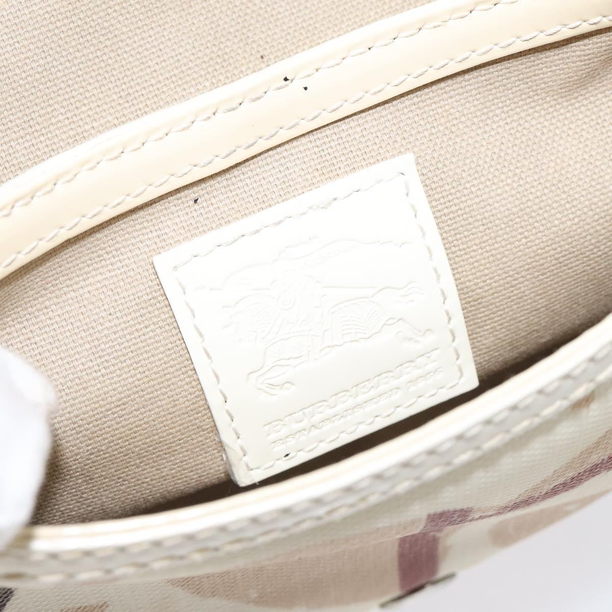 Burberry Flap Shoulder Bag Canvas, BEIGE, CANVAS, Shoulder bag