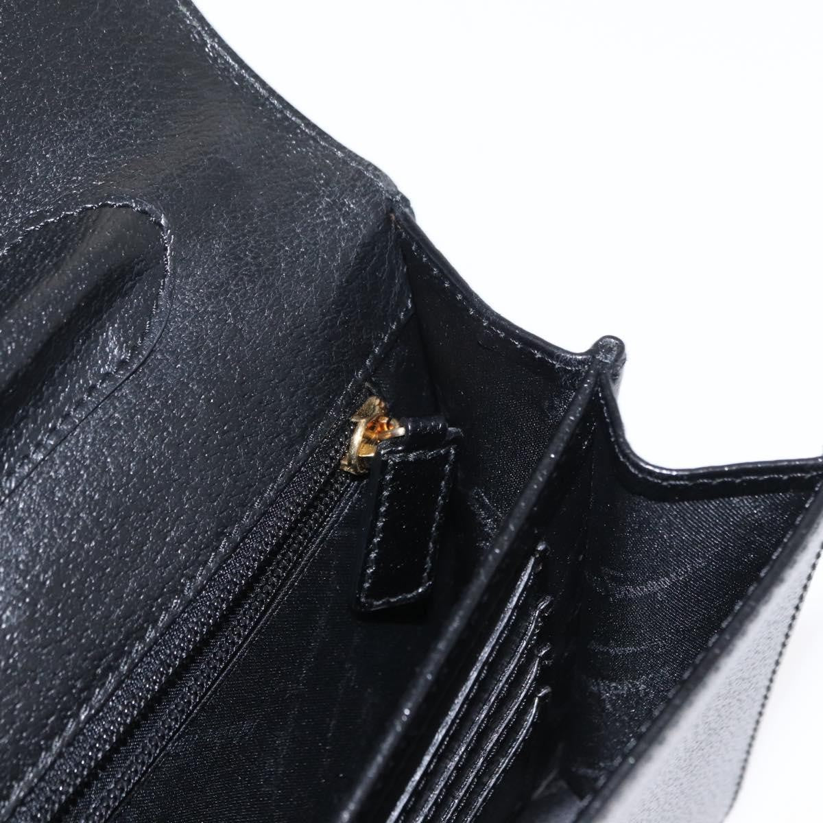 Salvatore Ferragamo Vintage clutch Bag Leather, BLACK, LEATHER, Clutche & pouche