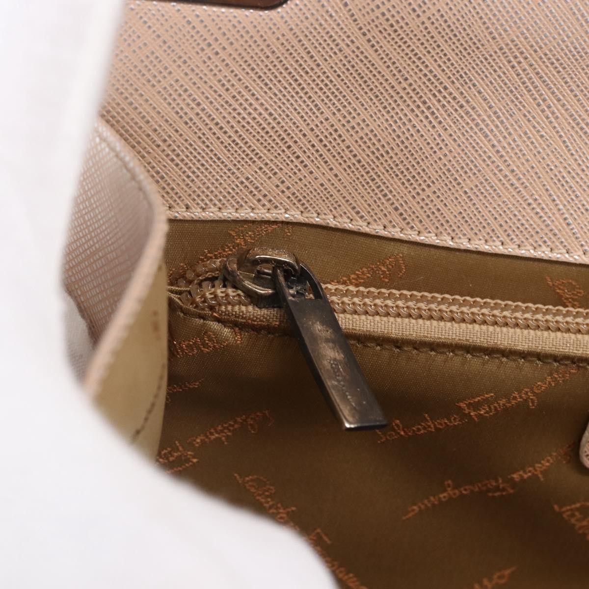 Salvatore Ferragamo Gancini handbag Leather, PINK, LEATHER, Handbag