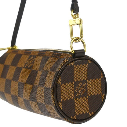 Louis Vuitton Papillon Pochette Damier, BROWN, CANVAS, Clutche & pouche