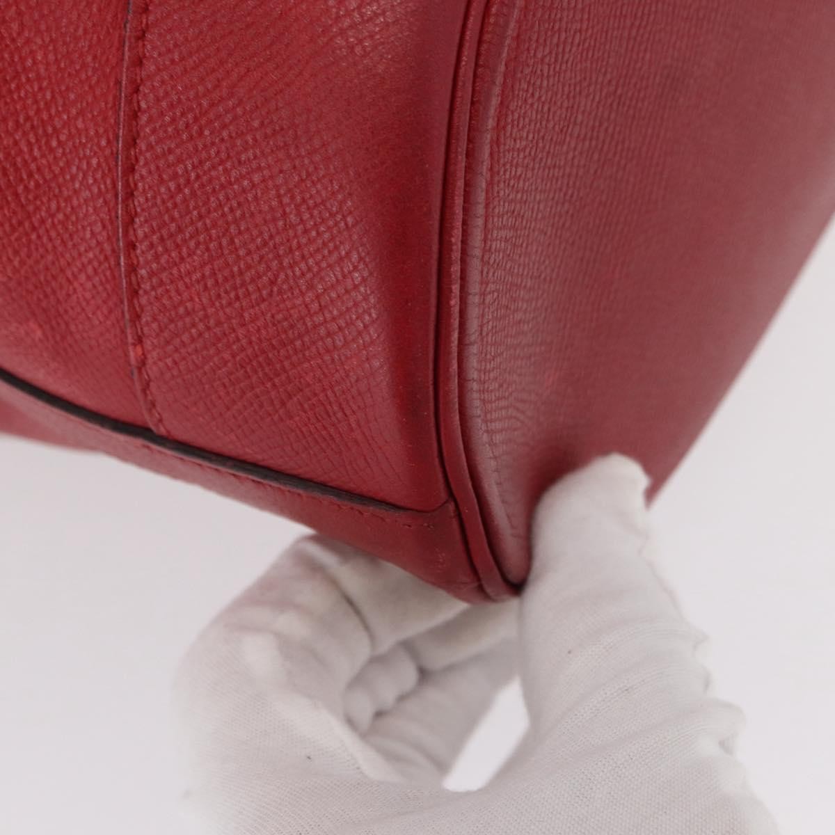 Hermes Market Handbag Leather, RED, LEATHER, Shoulder bag