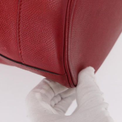 Hermes Market Handbag Leather, RED, LEATHER, Shoulder bag