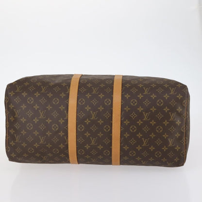 Louis Vuitton Keepall Bag Monogram Canvas, BROWN, CANVAS, Travel bag