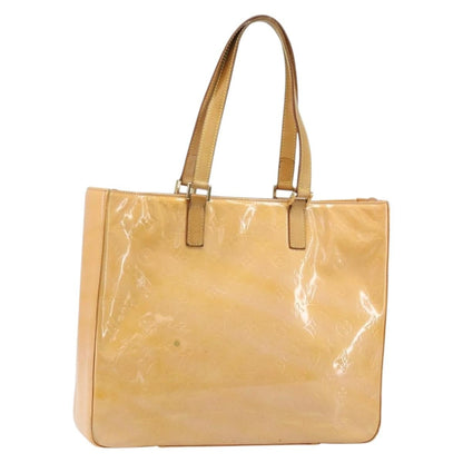 Louis Vuitton Columbus Handbag Monogram Vernis, Beige, Patent Leather, Tote Bag