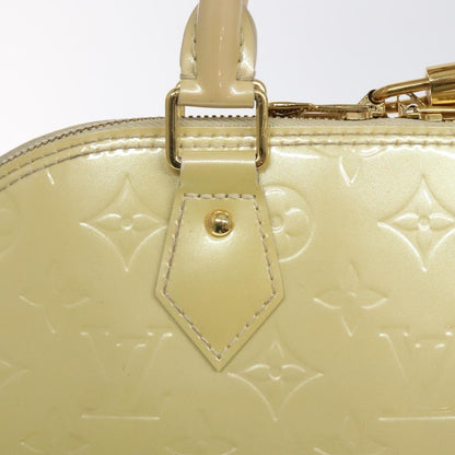 Louis Vuitton Alma Handbag Monogram Vernis, BEIGE, PATENT_LEATHER, Handbag