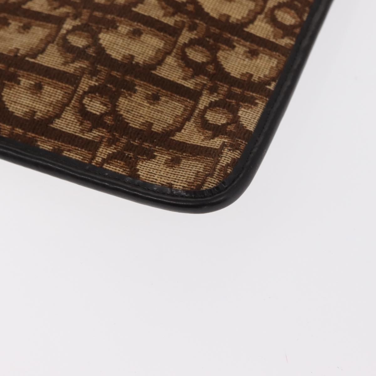 Christian Dior Vintage Trotter Shoulder Bag Canvas, BROWN, CANVAS, Shoulder bag