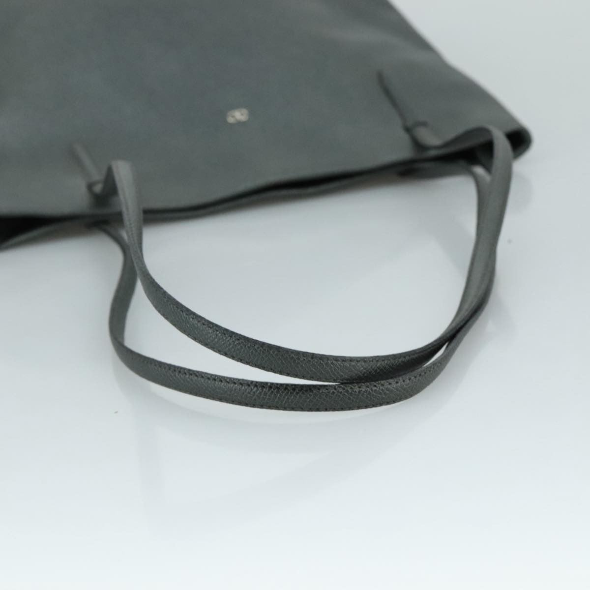 Valentino Garavani Vlogo tote bag Leather, GRAY, LEATHER, Tote bag