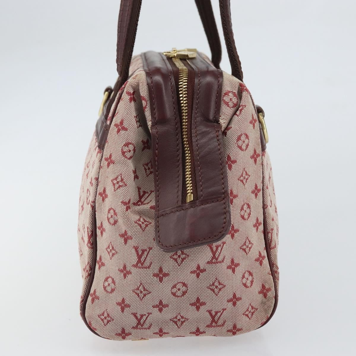 Louis Vuitton Josephine Handbag Mini Lin, RED, CANVAS, Handbag