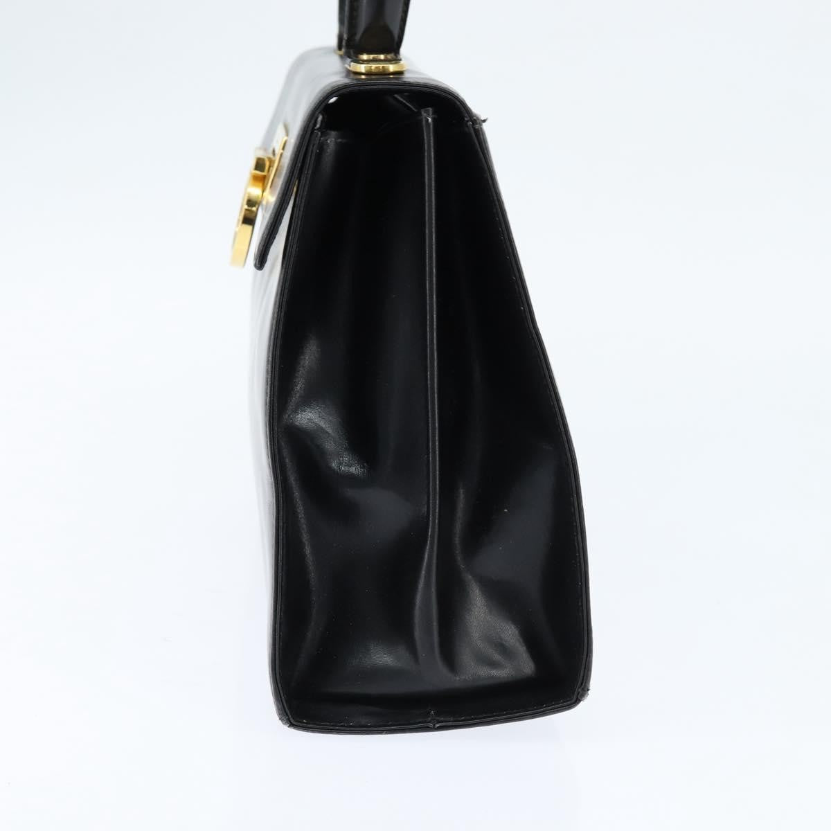 Salvatore Ferragamo Gancini Convertible Top Handle Bag Leather, BLACK, LEATHER, Handbag