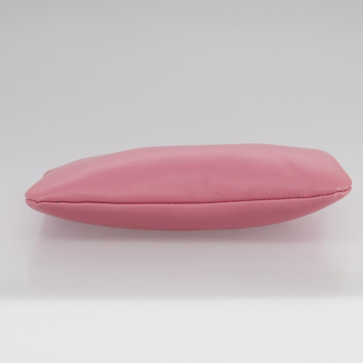 Valentino Garavani Zip Pouch Leather, PINK, LEATHER, Clutche & pouche