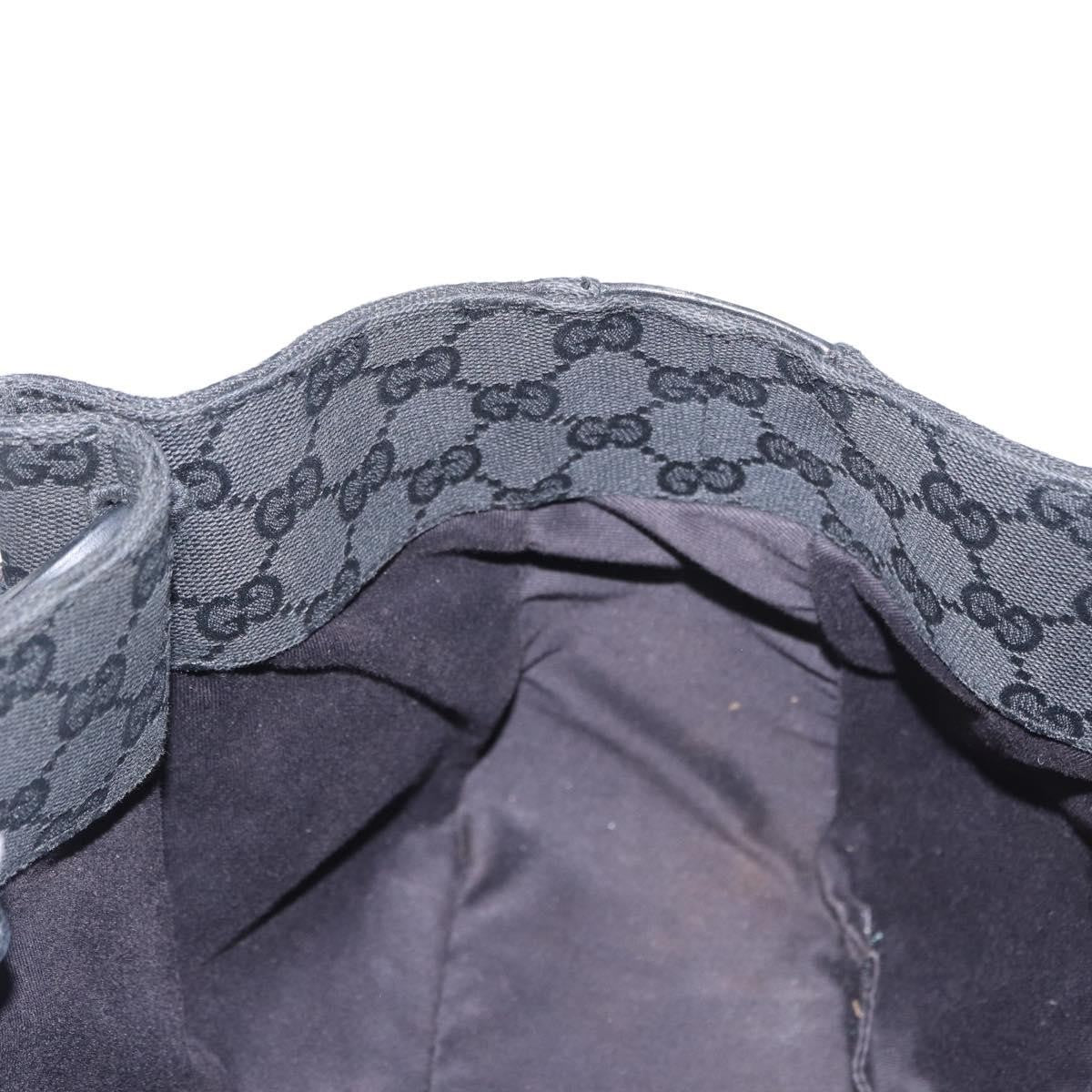 Gucci Vintage Handbag Canvas, BLACK, CANVAS, Handbag