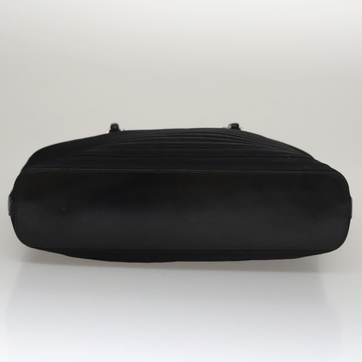 Gucci Vintage Bamboo Handle Tote Nylon, BLACK, NYLON, Tote bag