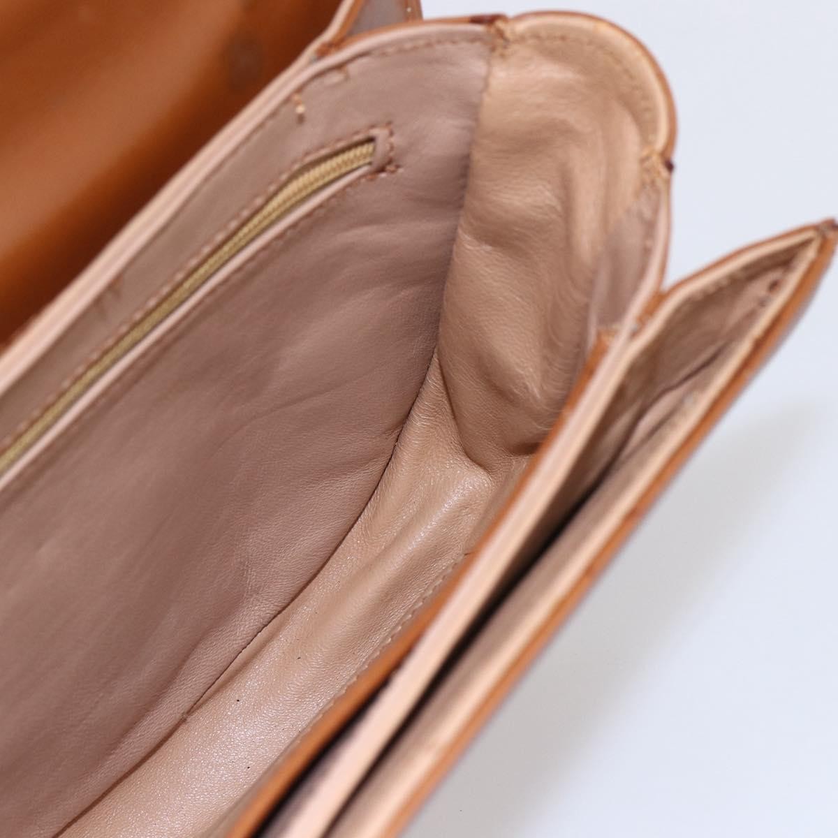 Gucci Vintage Handbag Leather, BROWN, LEATHER, Handbag