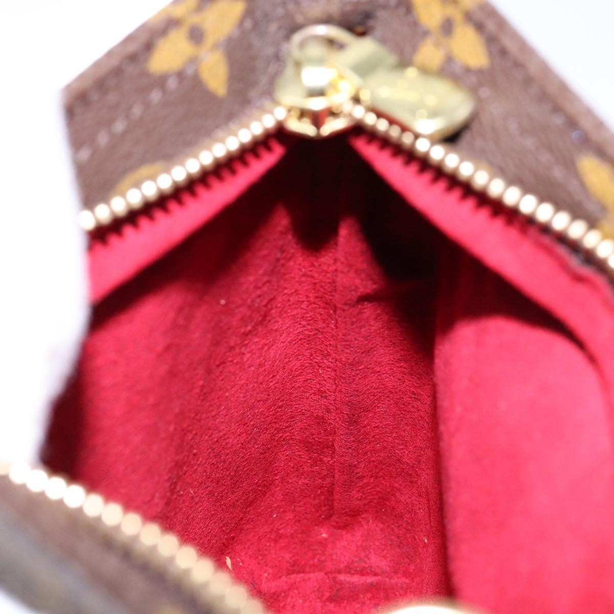 Louis Vuitton Partition Wristlet Clutch Monogram Canvas, BROWN, CANVAS, Clutche & pouche