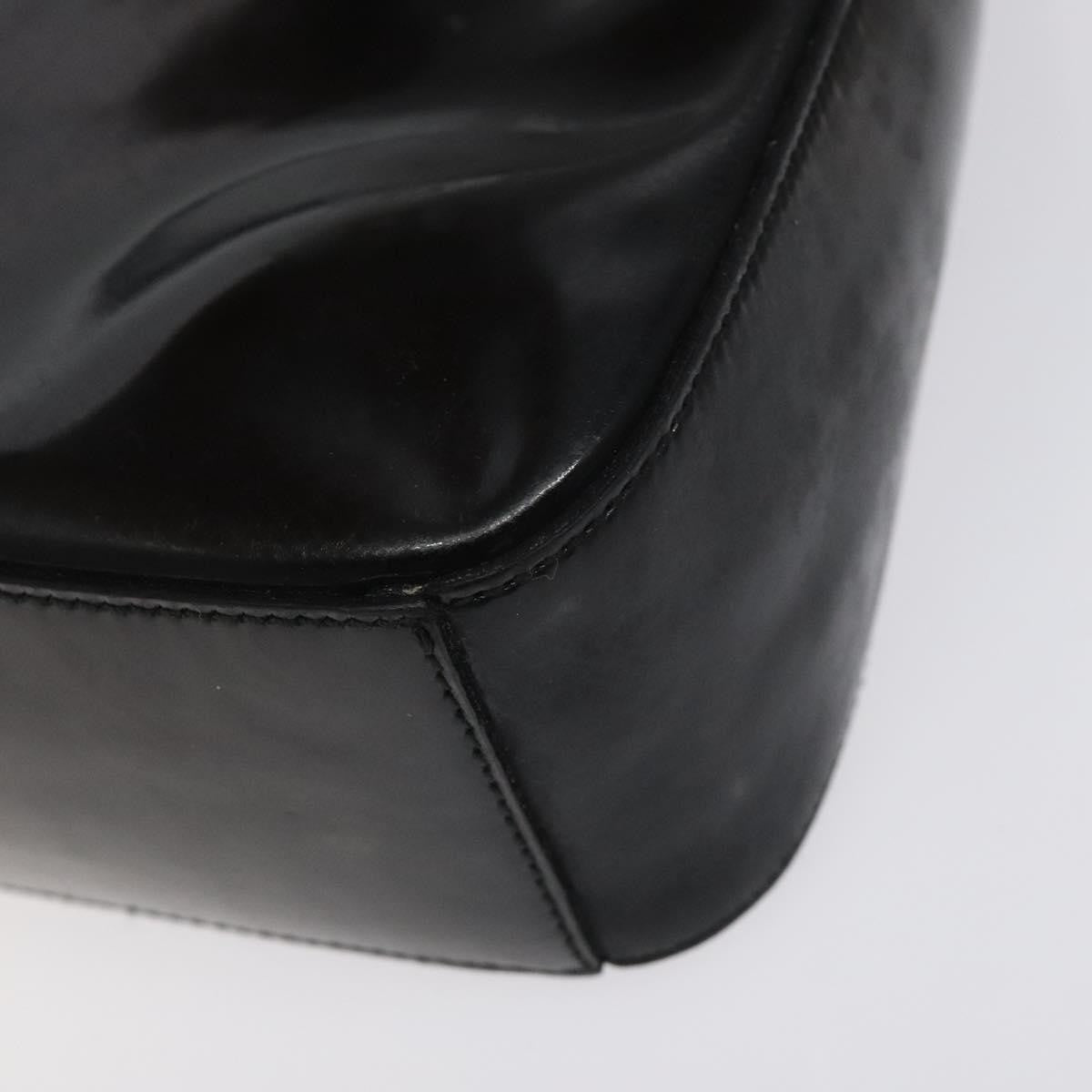 Prada Vintage Shoulder Bag Leather, BLACK, PATENT_LEATHER, Shoulder bag