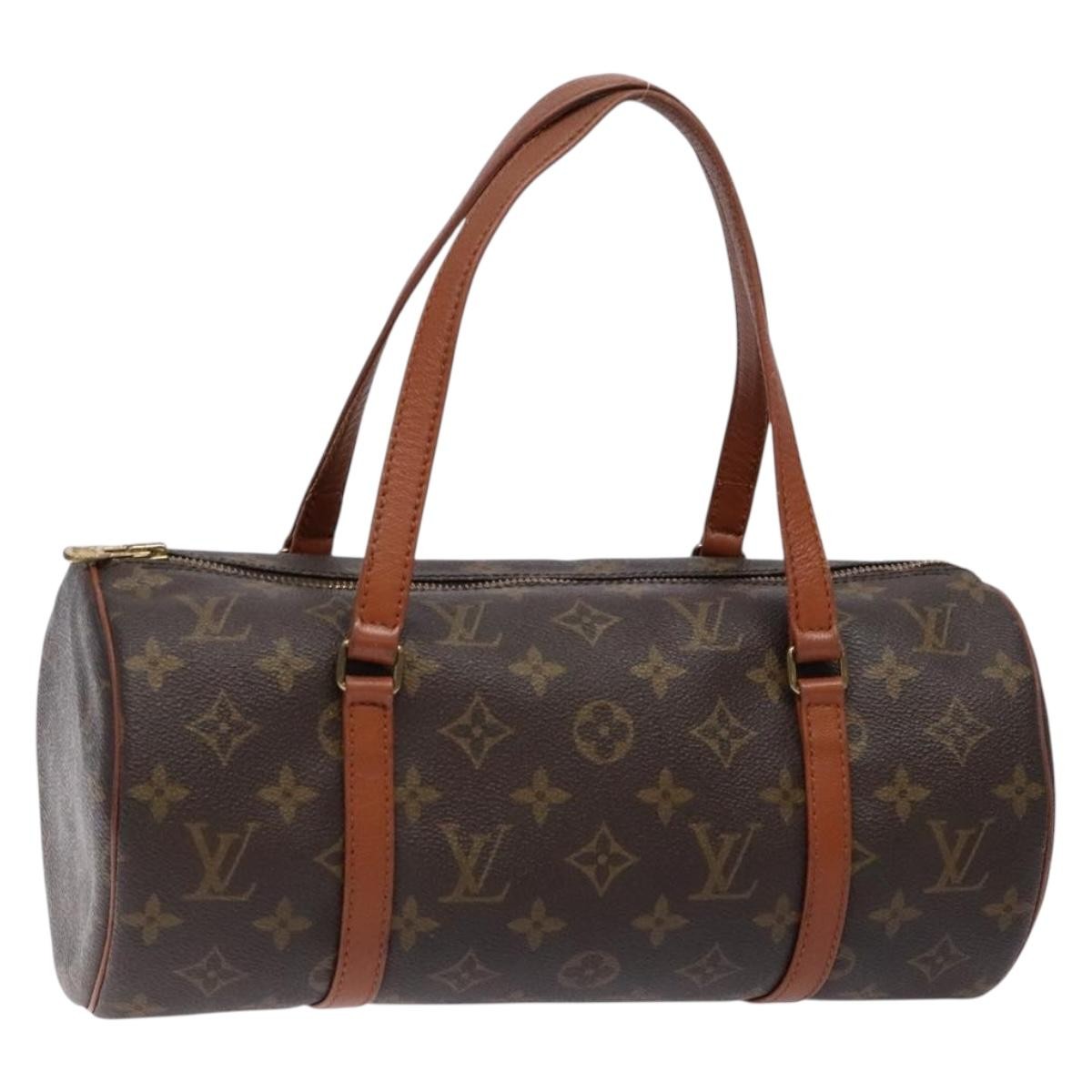 Louis Vuitton Papillon Handbag Monogram Canvas, BROWN, CANVAS, Handbag