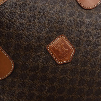 Celine Vintage Macadam Tote bag Canvas, BROWN, PVC, Tote bag
