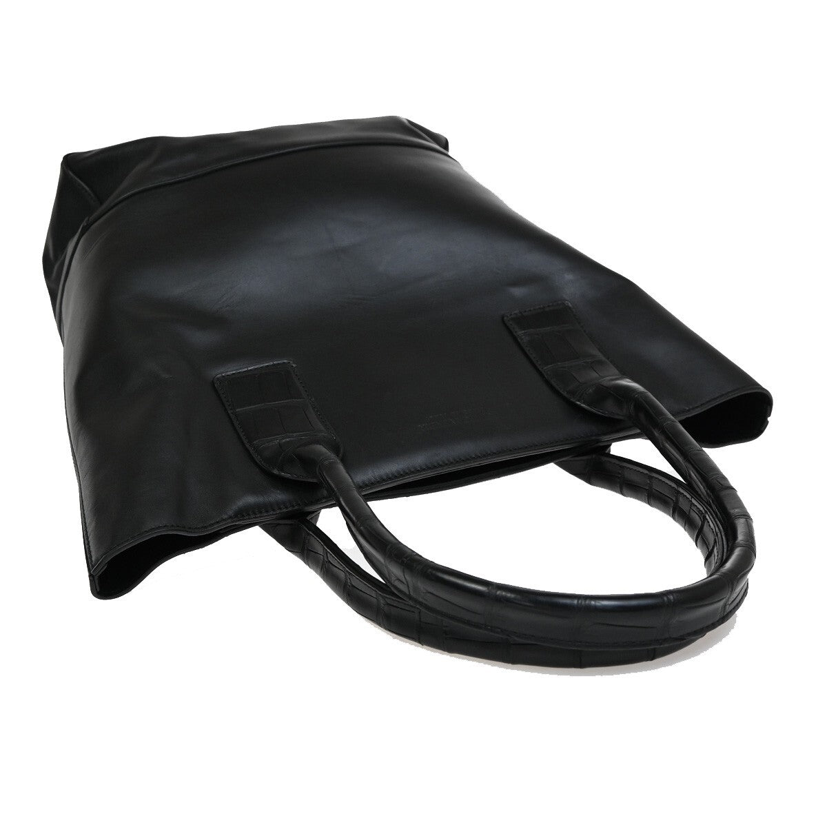 Bottega Veneta Cabat Tote Intrecciato Leather, BLACK, LEATHER, Tote bag