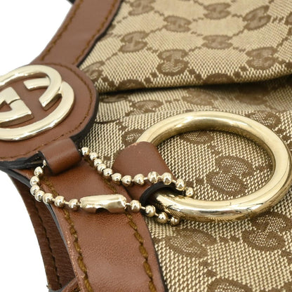 Gucci Sukey Tote GG Canvas, BEIGE, CANVAS, Tote bag