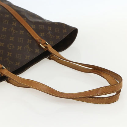 Louis Vuitton Shopping Sac Handbag Monogram Canvas, BROWN, CANVAS, Tote bag