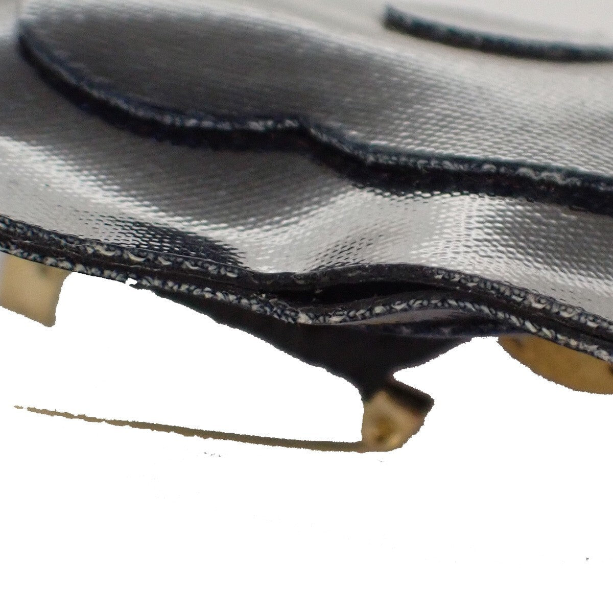 Chanel Camellia Brooch Denim, NAVY, DENIM_JEANS, Brooch