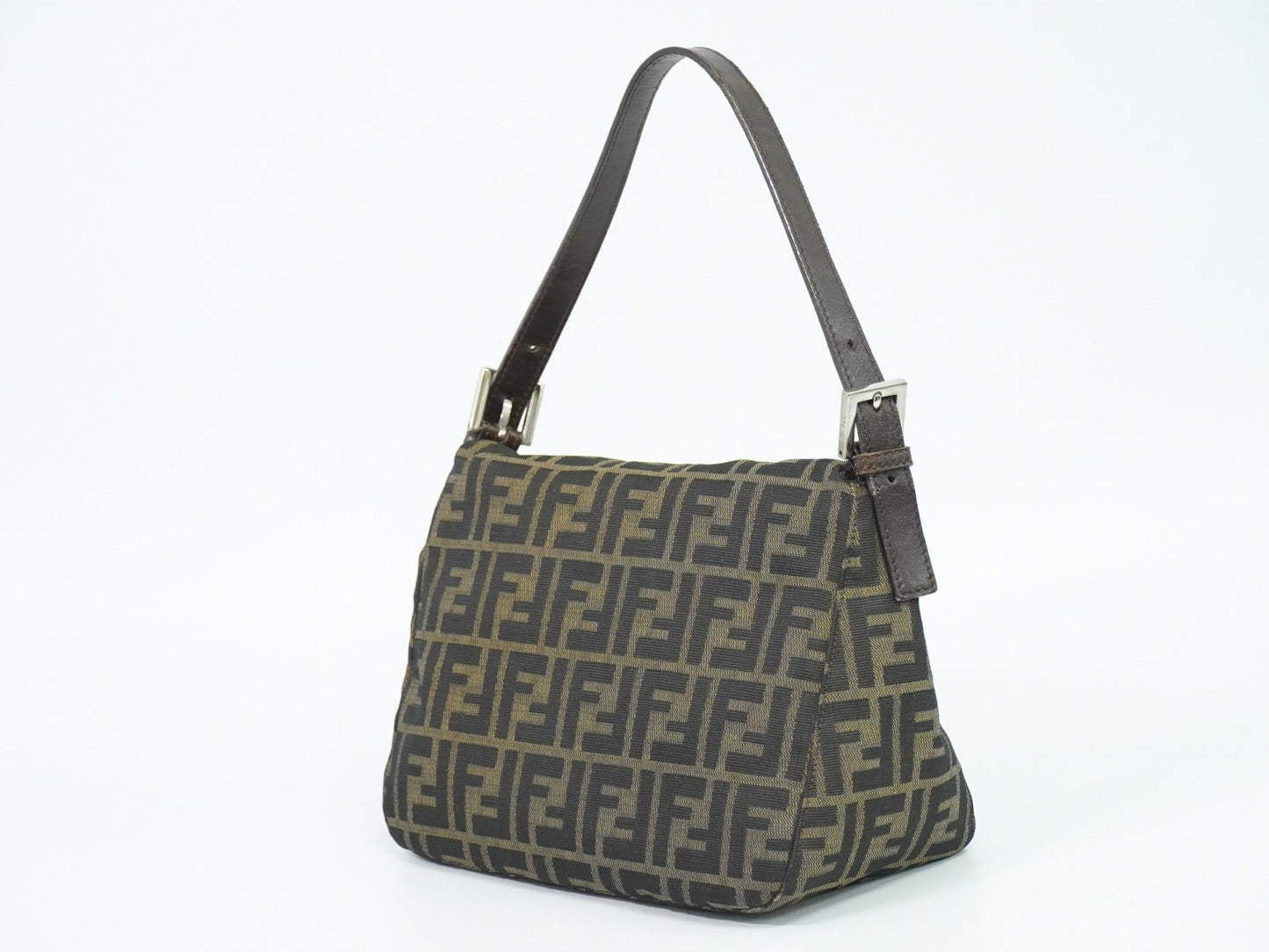 Fendi Vintage Zucca Zucca canvas, BROWN, CANVAS, Handbag