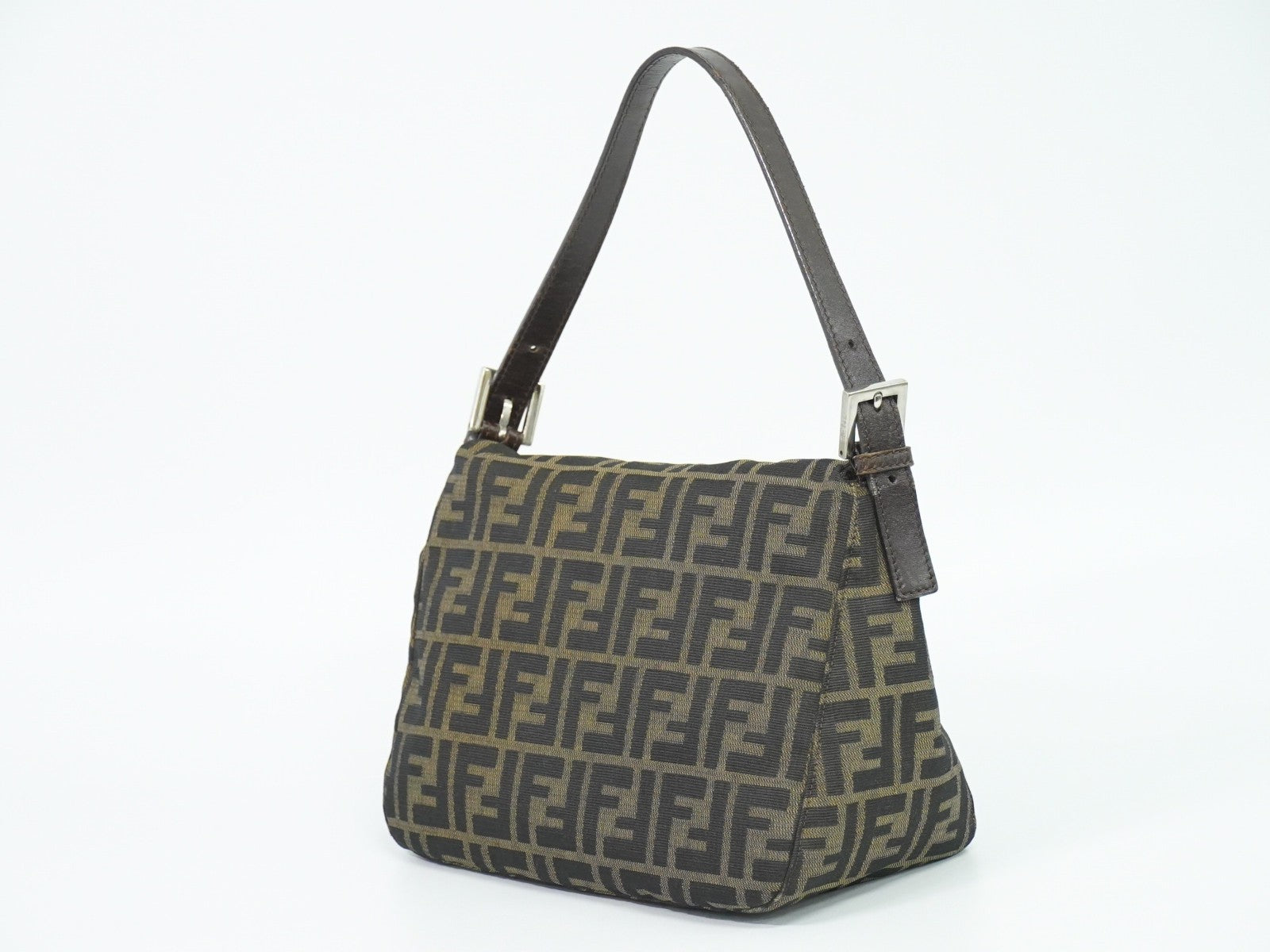 Fendi Vintage Zucca Zucca canvas, BROWN, CANVAS, Handbag