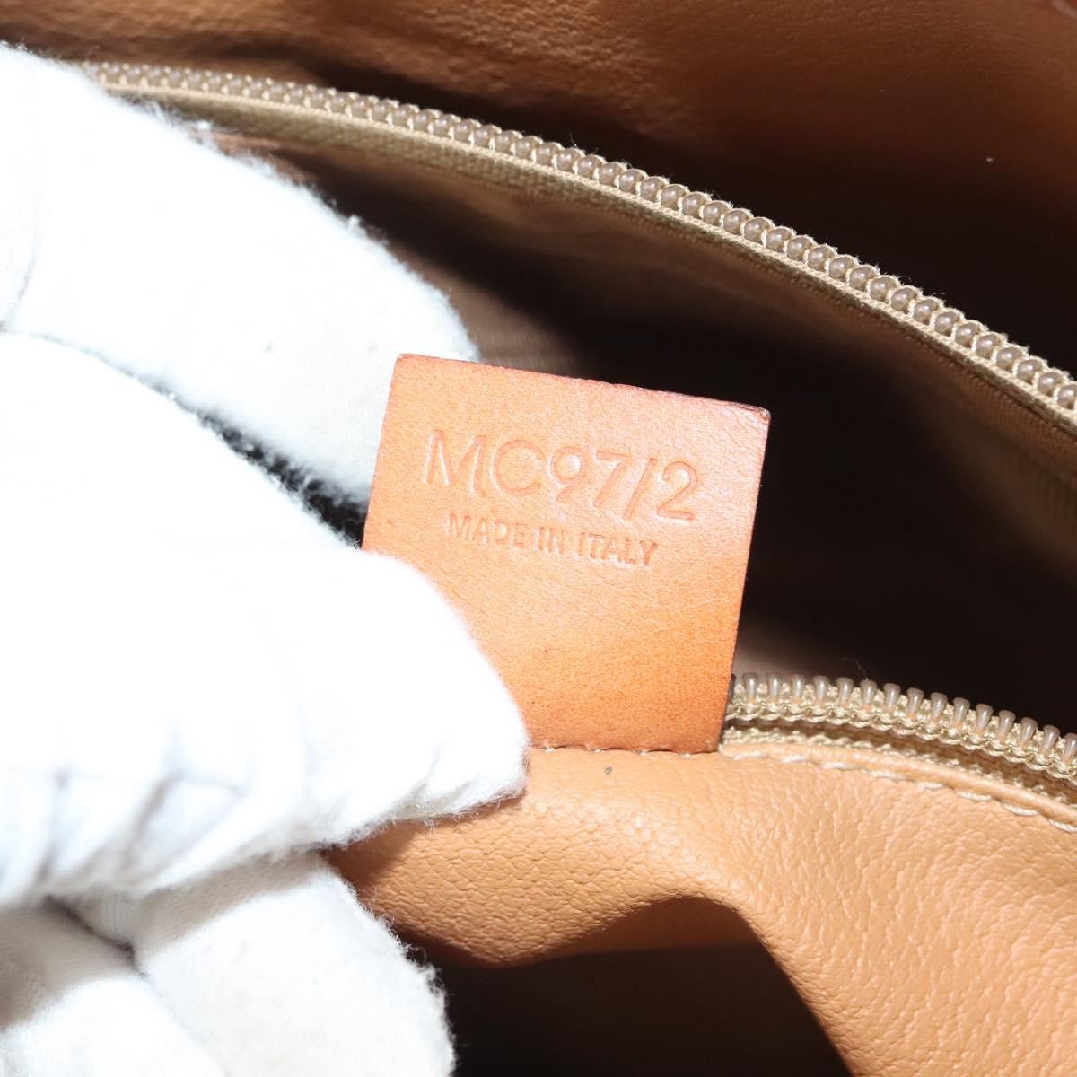 Celine Vintage Macadam Handbag Leather, BROWN, LEATHER, Handbag