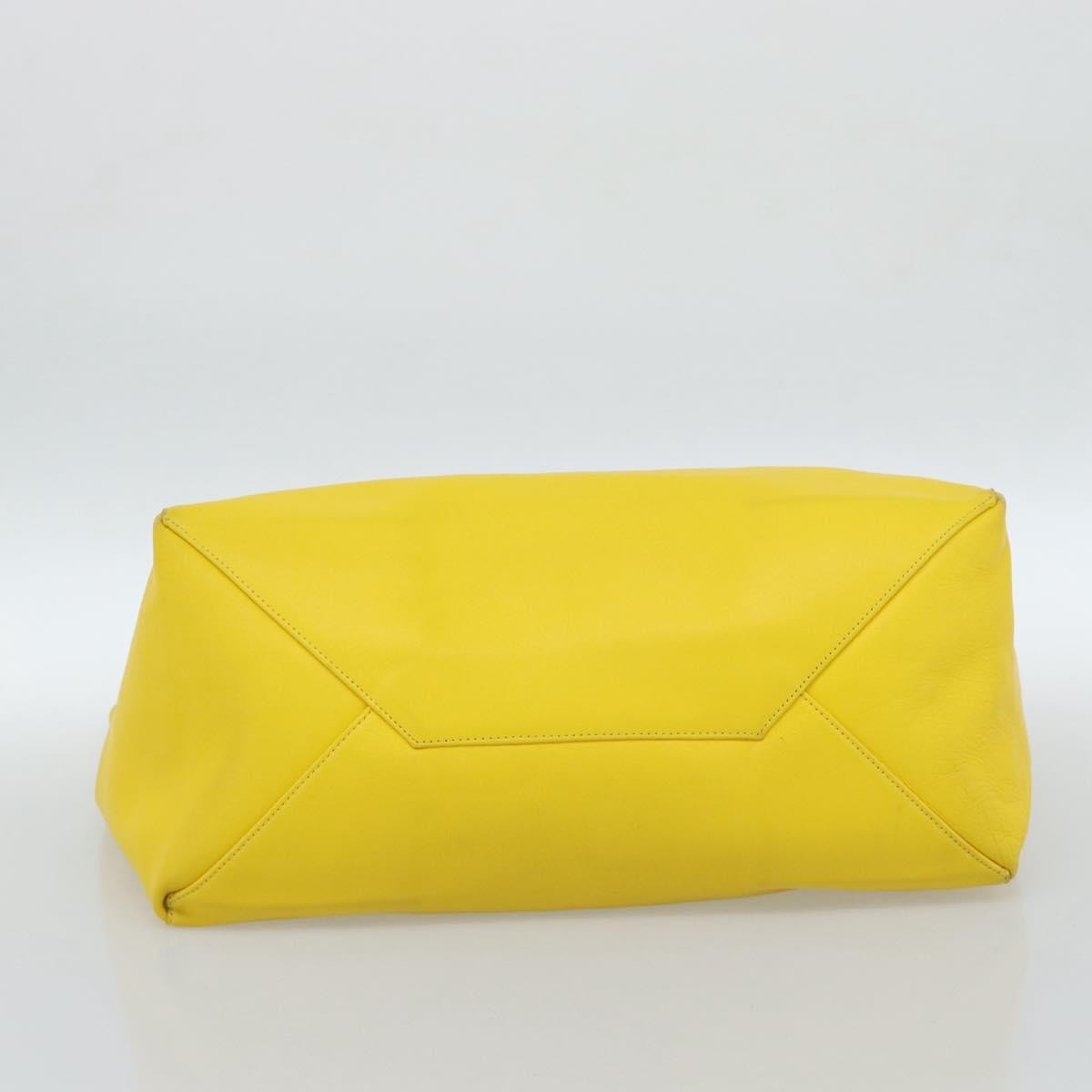 Celine Tote bag Leather, Yellow, Leather, Tote Bag