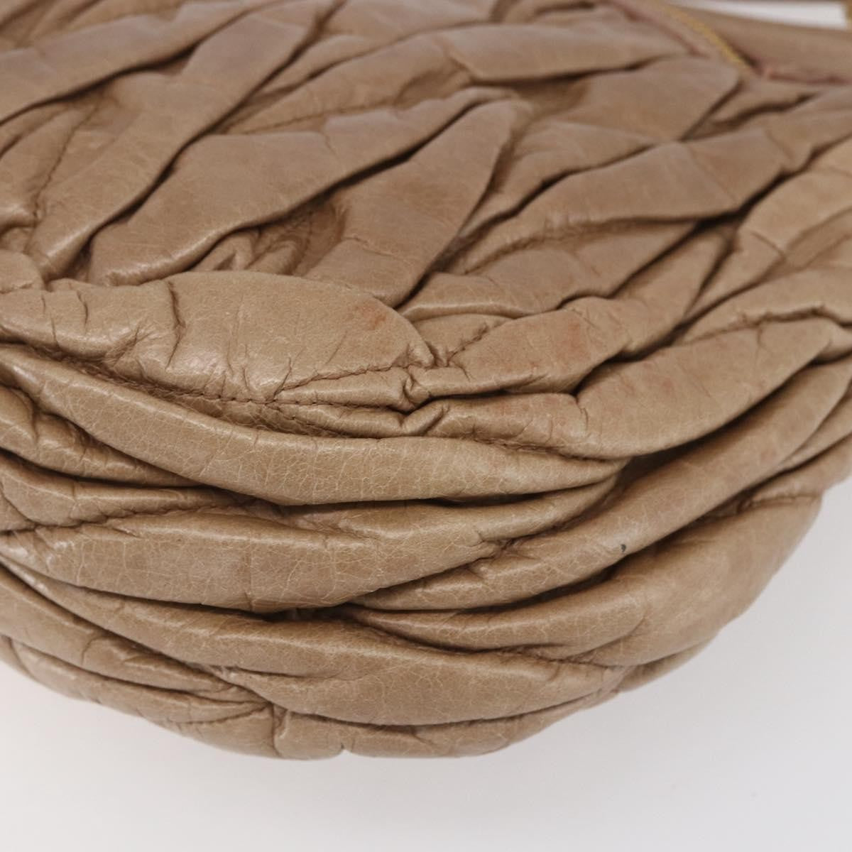 Miu Miu Coffer Satchel Matelasse Leather, PINK, LEATHER, Handbag