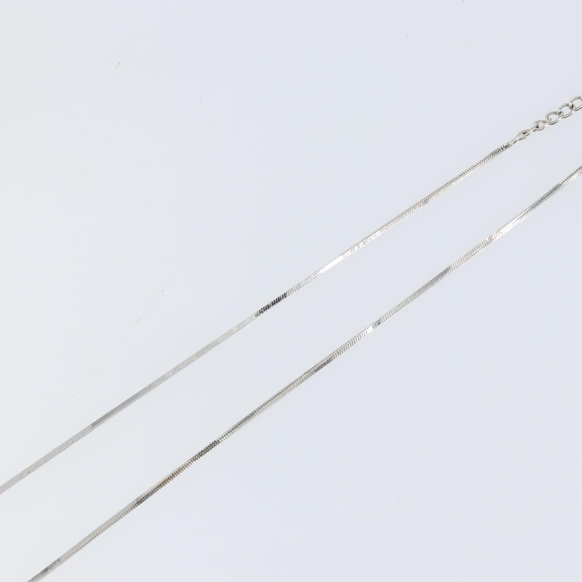 Christian Dior Trotter Motif Necklace Engraved Metal, SILVER, METAL, Necklace