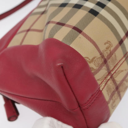 Burberry Flap Shoulder Bag Nova Check Coated Canvas, PINK, CANVAS, Shoulder bag