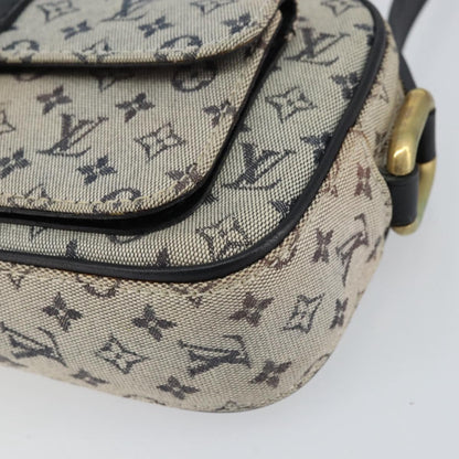 Louis Vuitton Juliette Crossbody Bag Mini Lin, BLUE, CANVAS, Shoulder bag