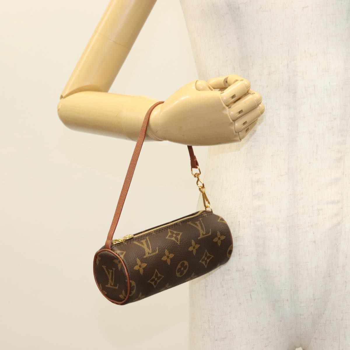 Louis Vuitton Papillon Pochette Monogram Canvas, BROWN, CANVAS, Handbag