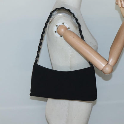 Salvatore Ferragamo Vala Shoulder Bag Nylon, BLACK, NYLON, Shoulder bag