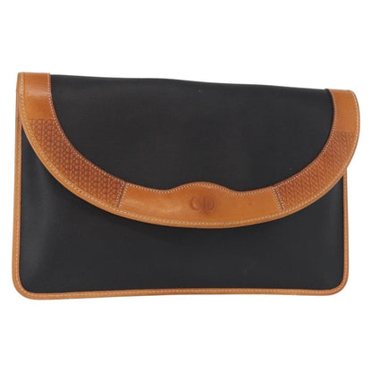 Christian Dior Clutch bag Leather, BLACK, LEATHER, Clutche & pouche