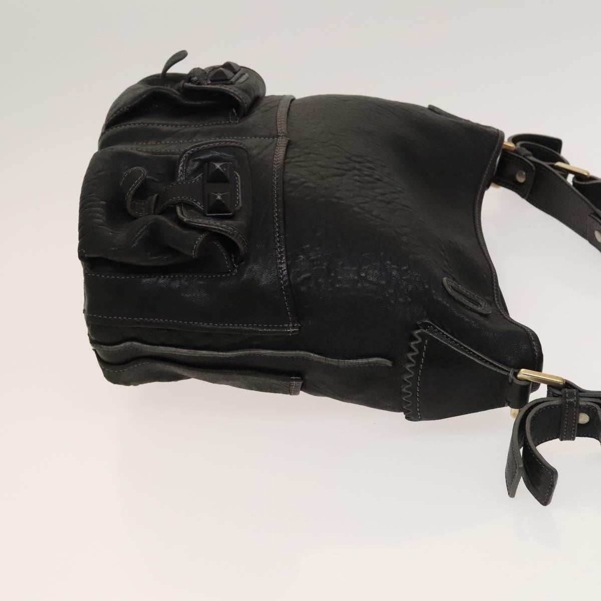 Chloe Vintage Shoulder Bag Leather, BLACK, LEATHER, Shoulder bag